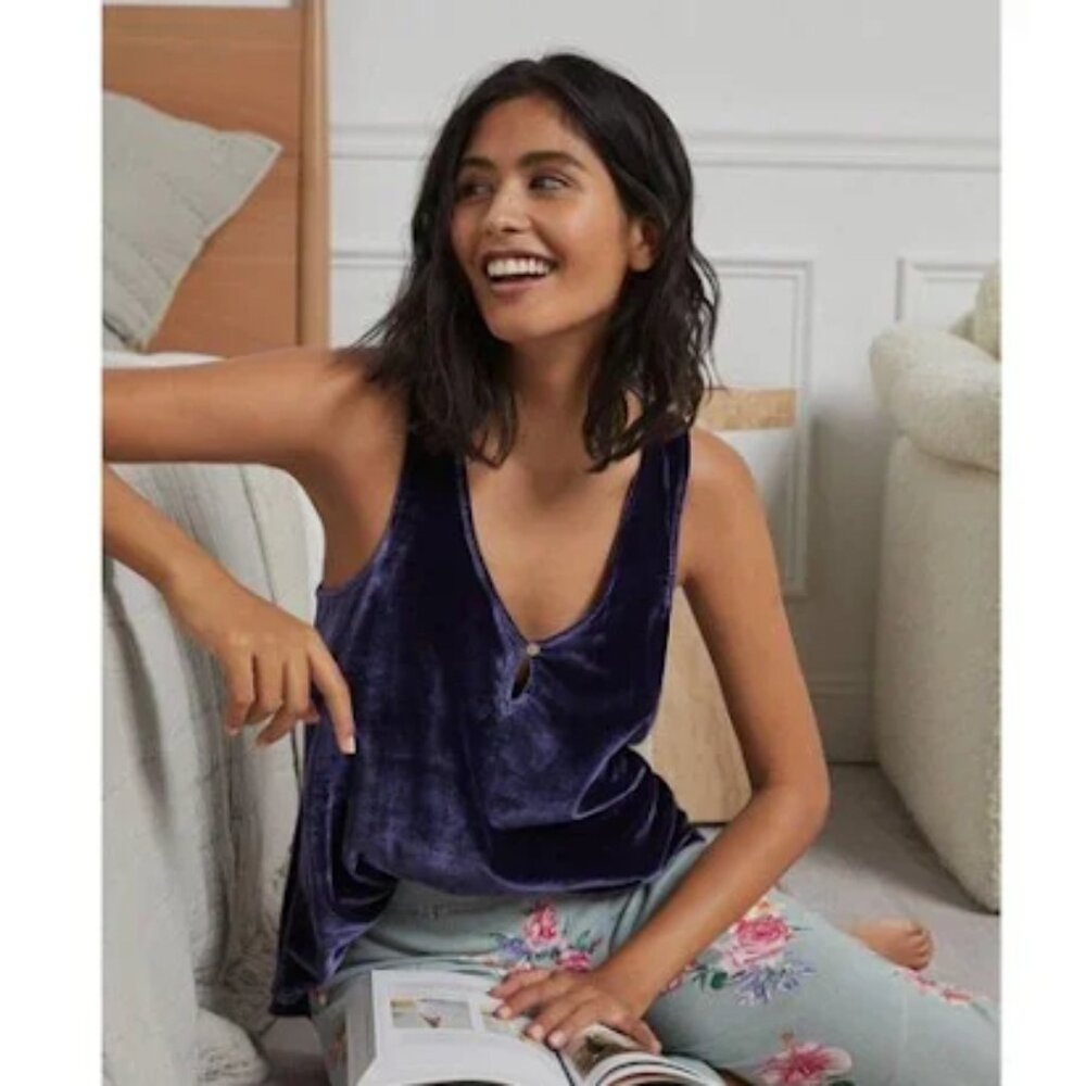 Anthropologie Velvet Tank